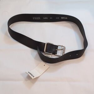 Versus Versace Solid Leather Belt Size 80/95